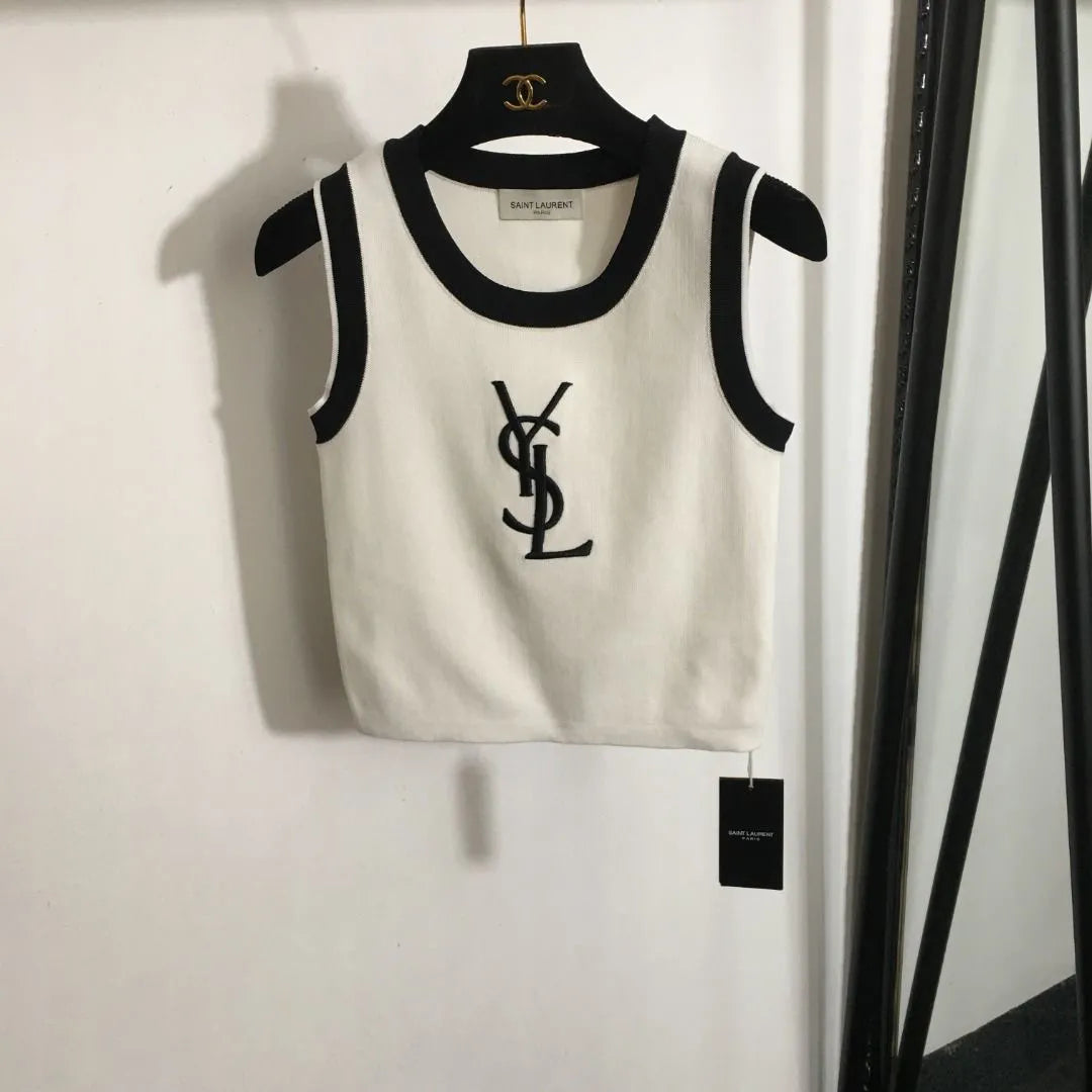 【Tops】配色タンクトップ W12151