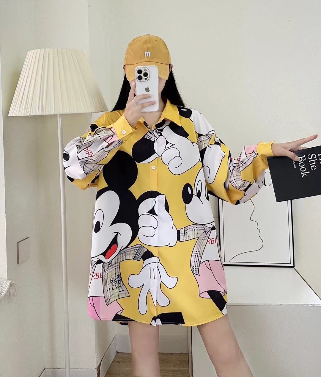 【tops】カートゥーンプリントシャツ M21387