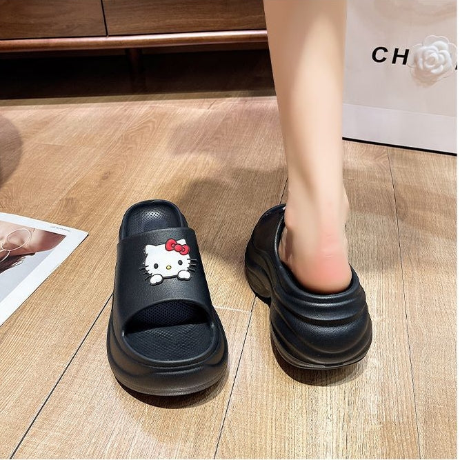 【Shoes】キャラクター美脚厚底スリッパ T01592