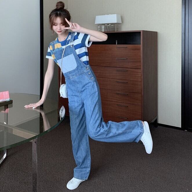 【bottoms】デニムオーバーオール