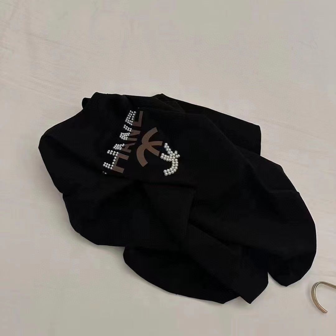 【Tops】パール切り替えTシャツ T01631