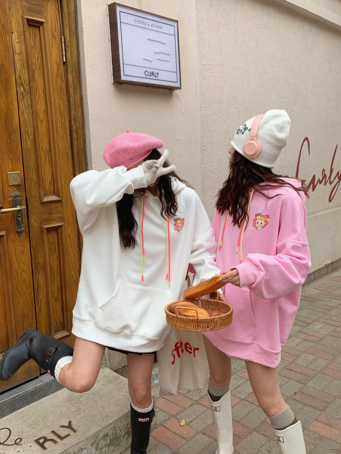 【tops】プリントフーディー W10517