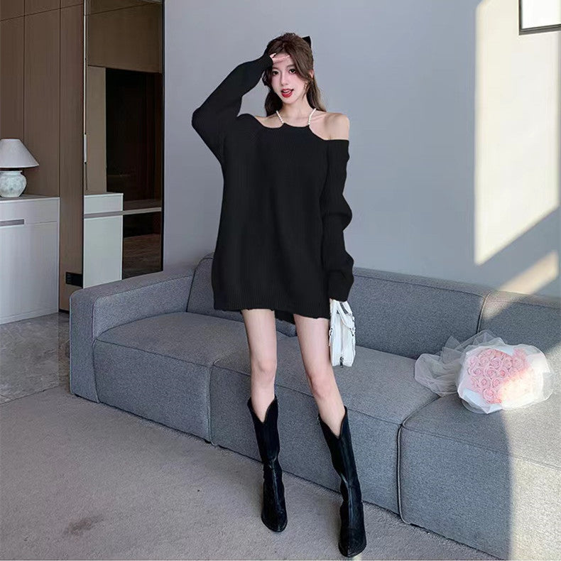 【Tops】ホルターネックセーター W13801