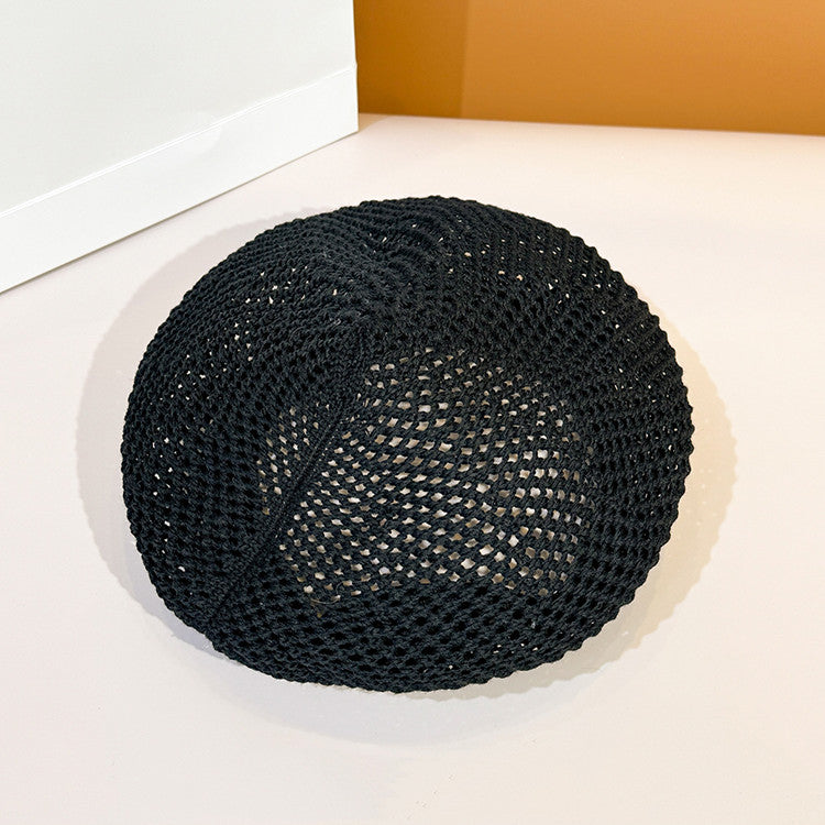 【雑貨】透かし彫りベレー帽 W12223