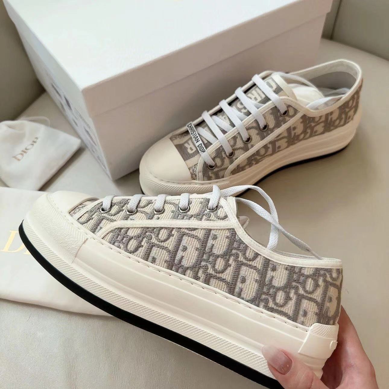 【Shoes】ジャカード厚底スニーカー W12005