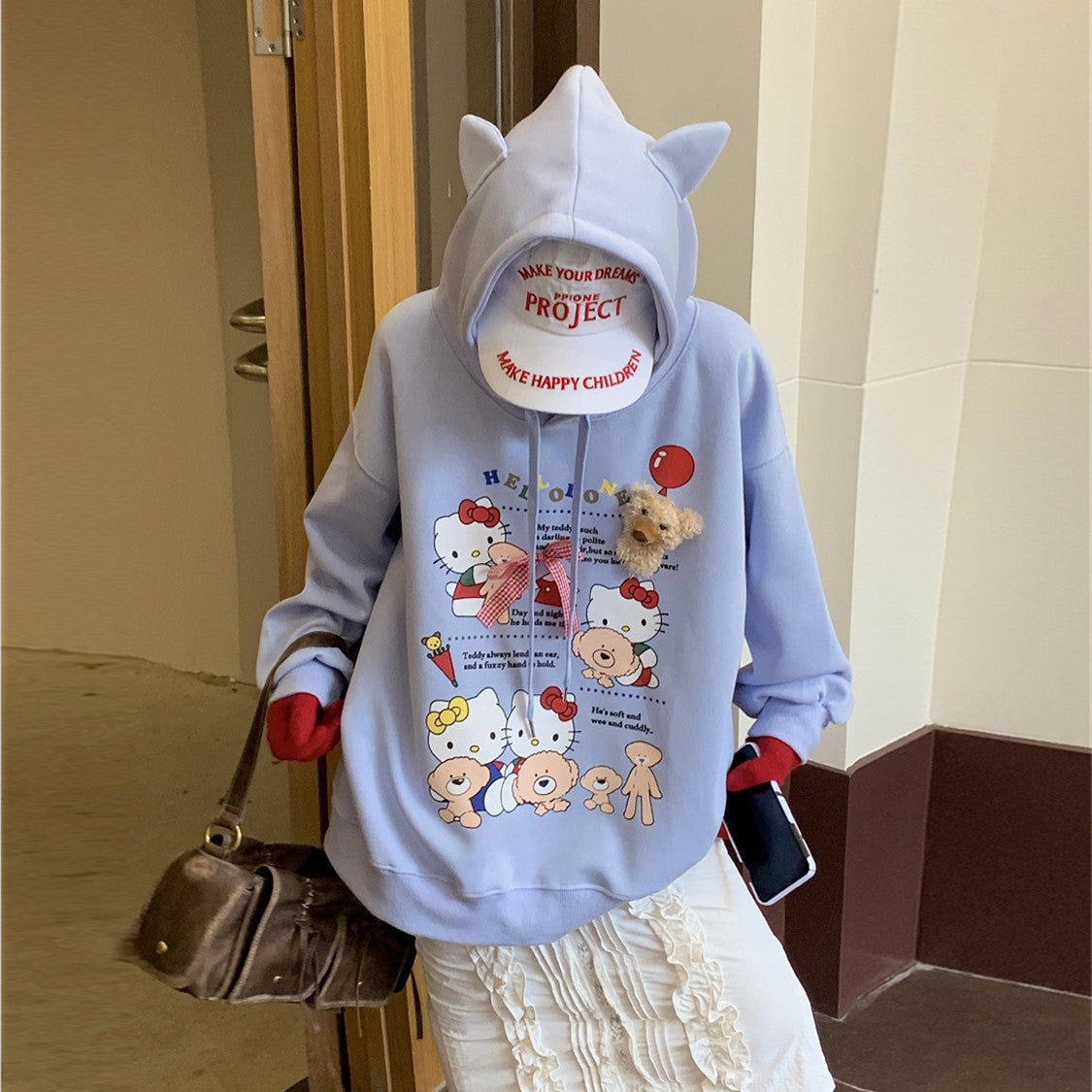 【Tops】春秋キャラクターフーディー W13994