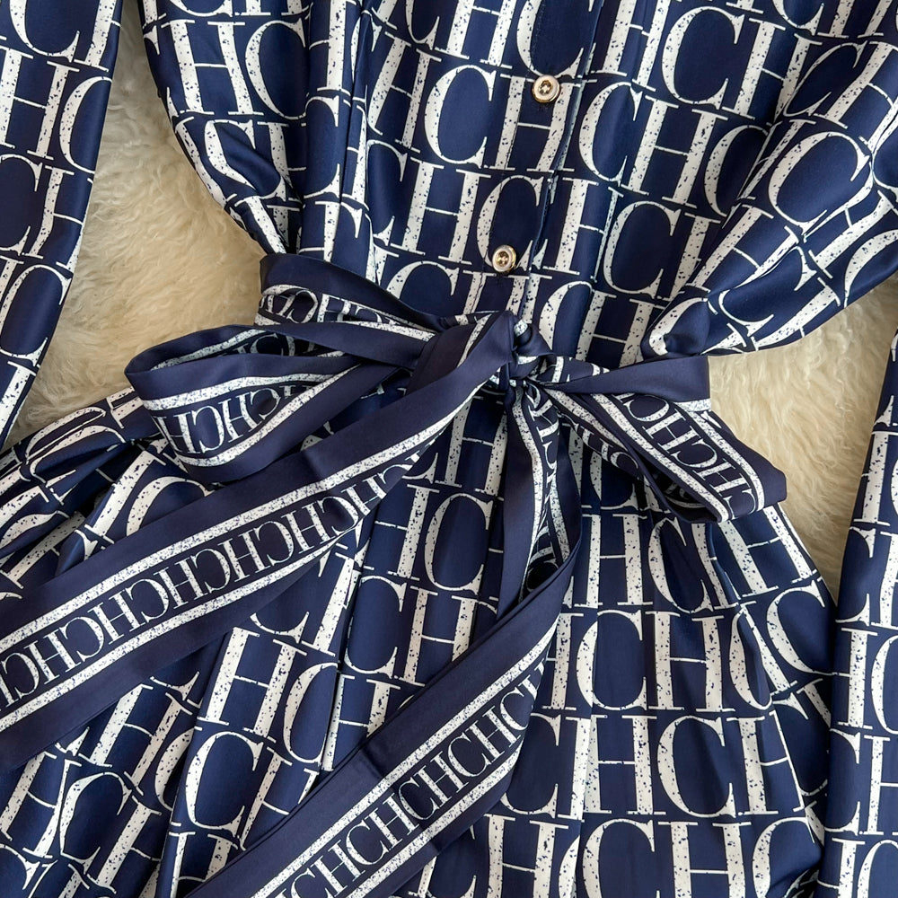 【Dress】春秋シャツワンピース W14106