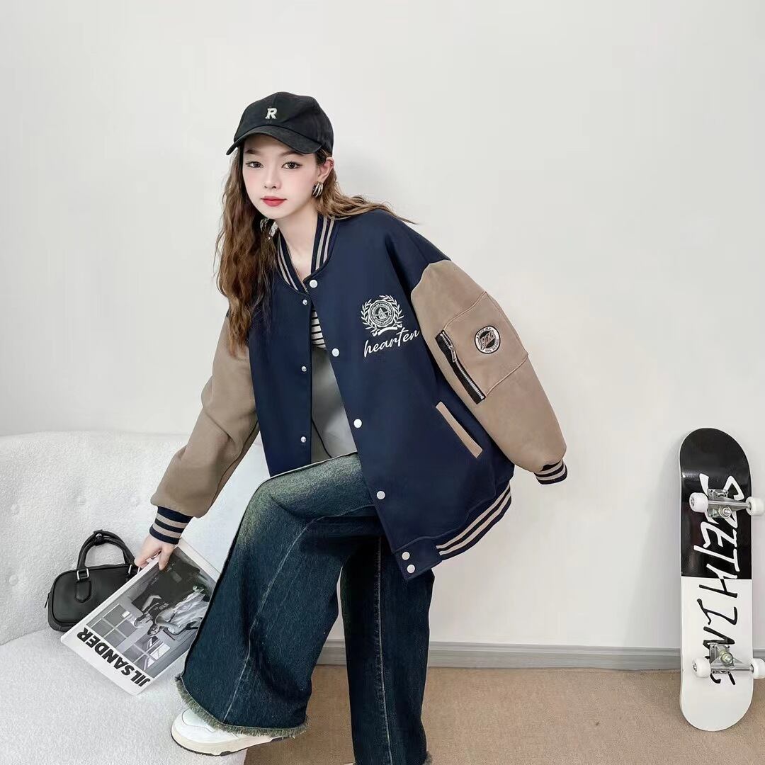 【outer】刺繍スタジャンジャケット Z6672