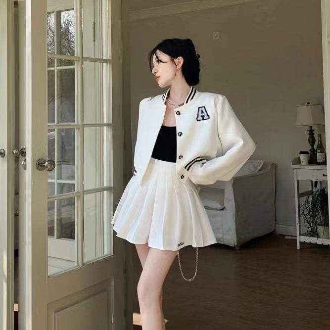 【Set】新作アイテム2点セット スタジャン+ スカート W11412