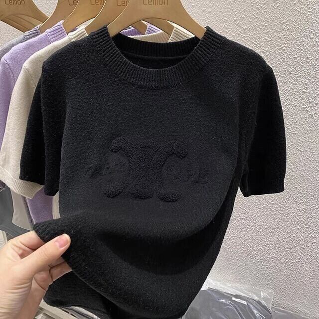 【tops】半袖ニットトップス M21832