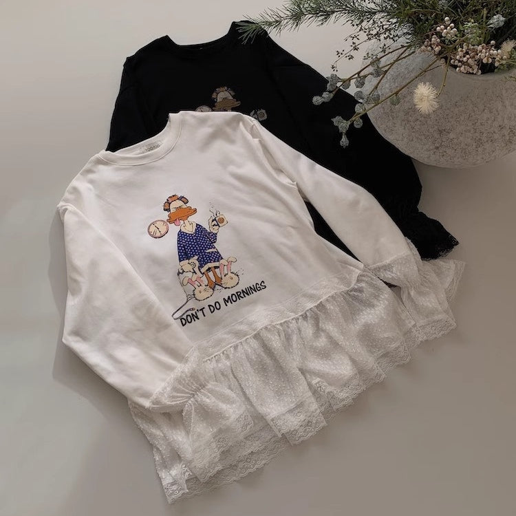【Tops】予約通販!キャラクターレースTシャツ T01355