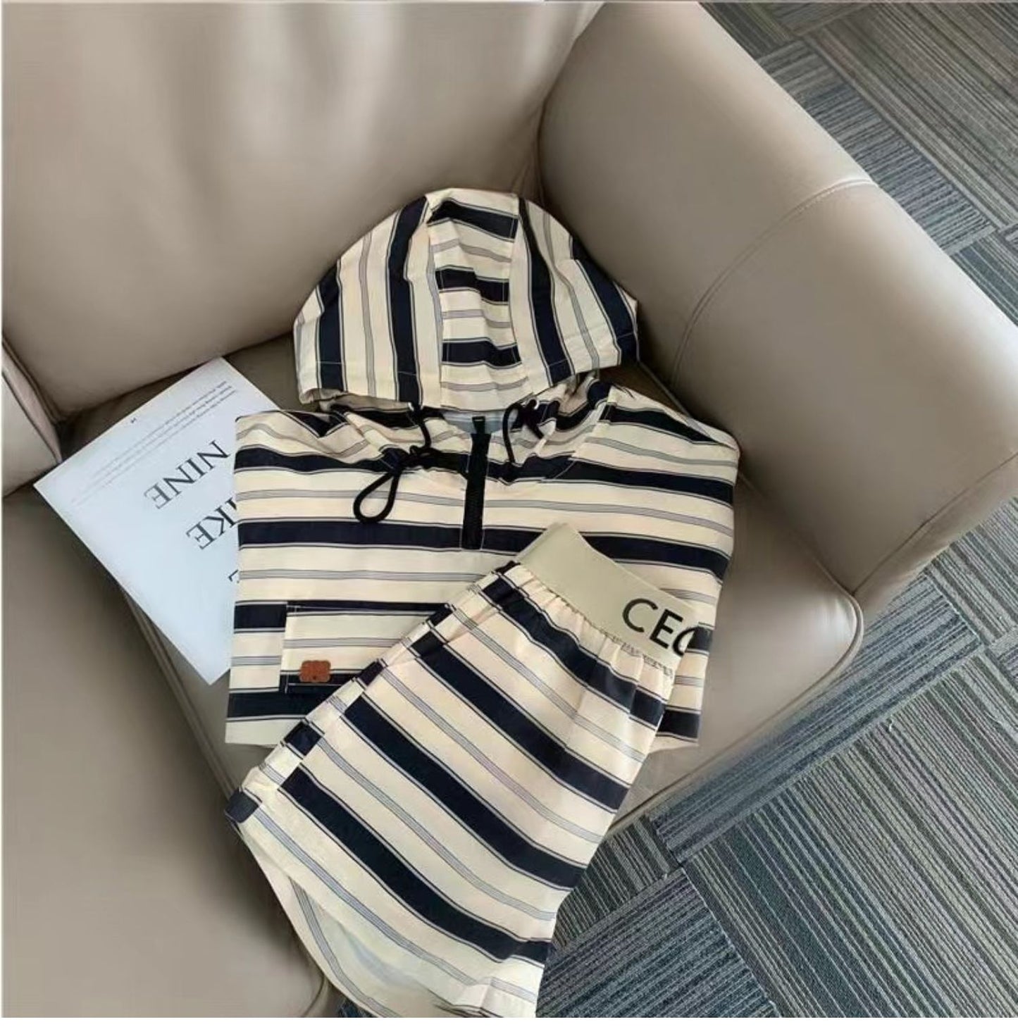 【Set】2点セット Tシャツ + パンツ W12258