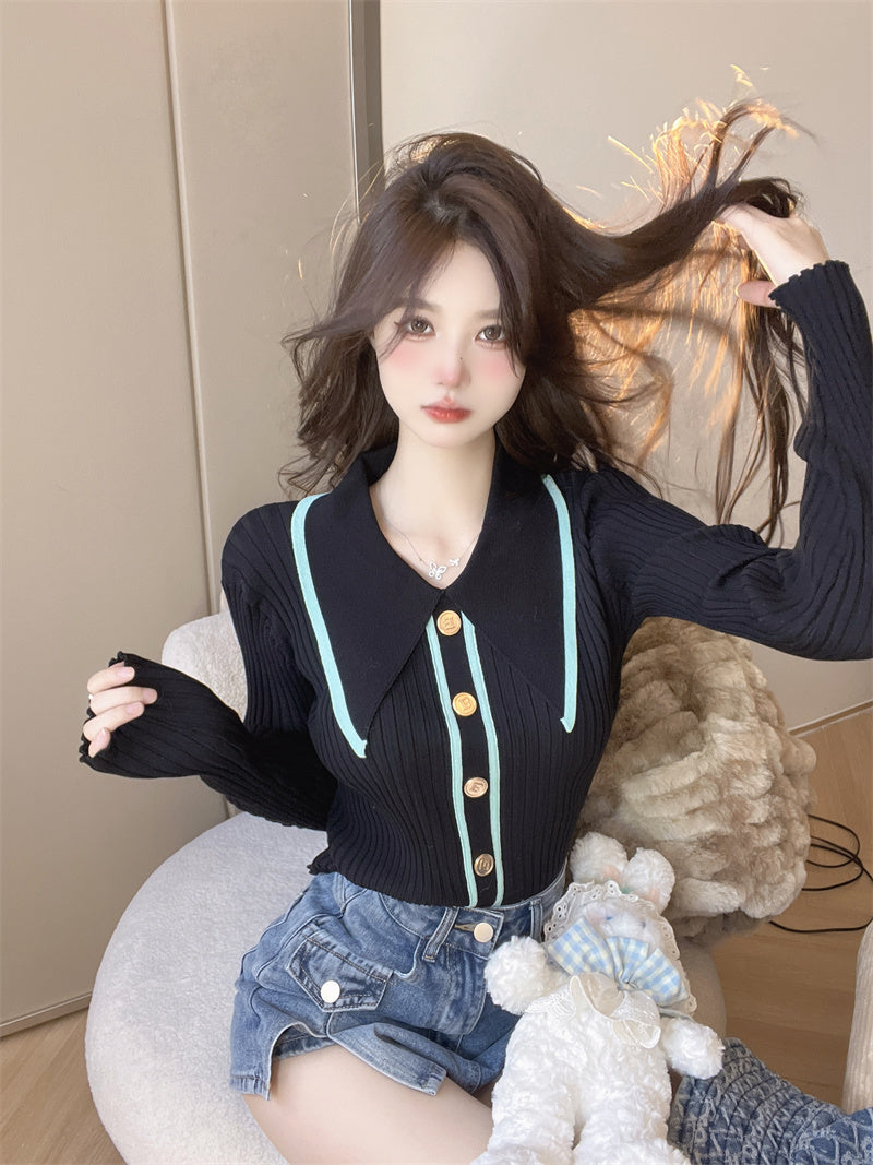 【Tops】シンプルニット W13600