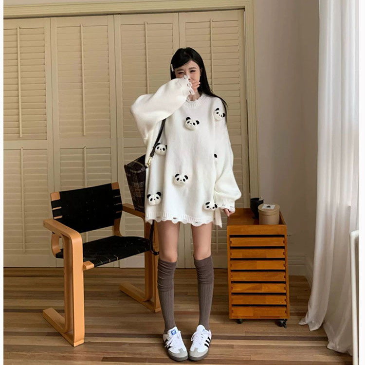 【Tops】キャラクターニットセーター W14153