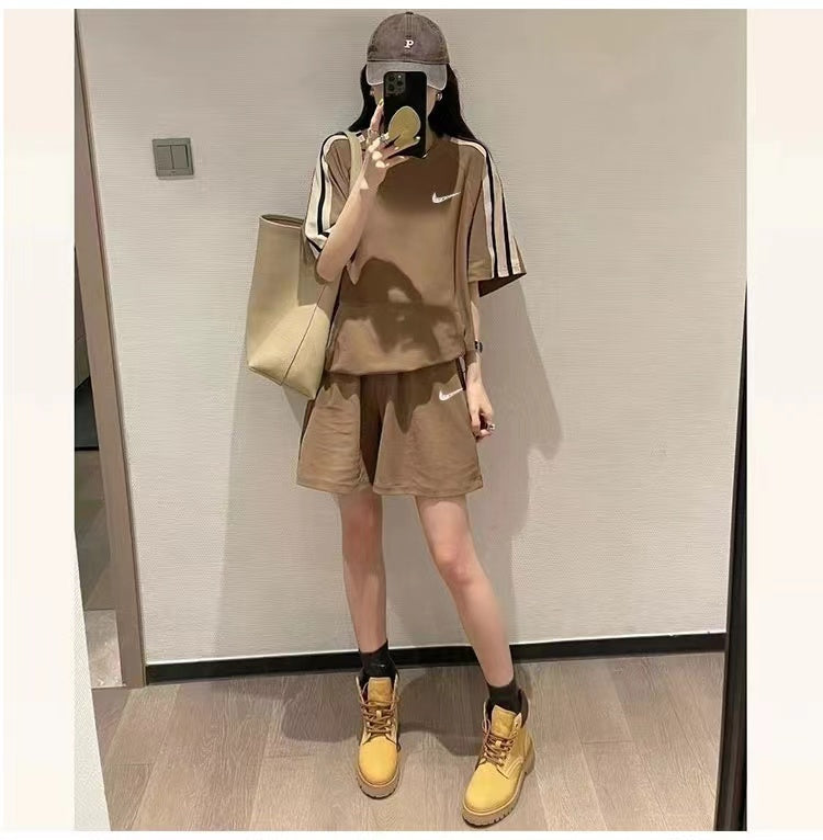 【Set】配色セット タンクトップ+ パンツ W12301