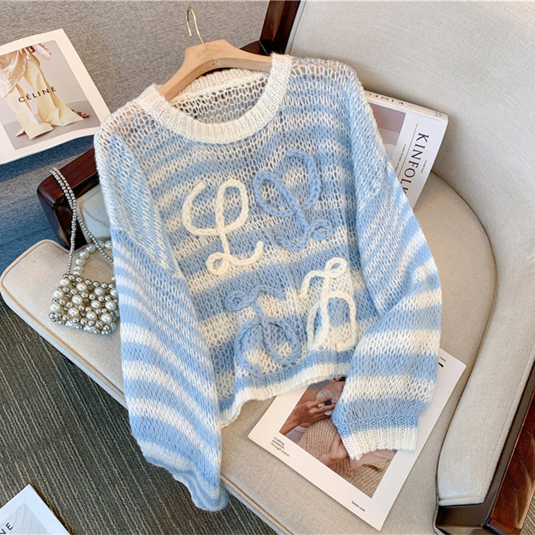 【Tops】2色展開ニット W13270