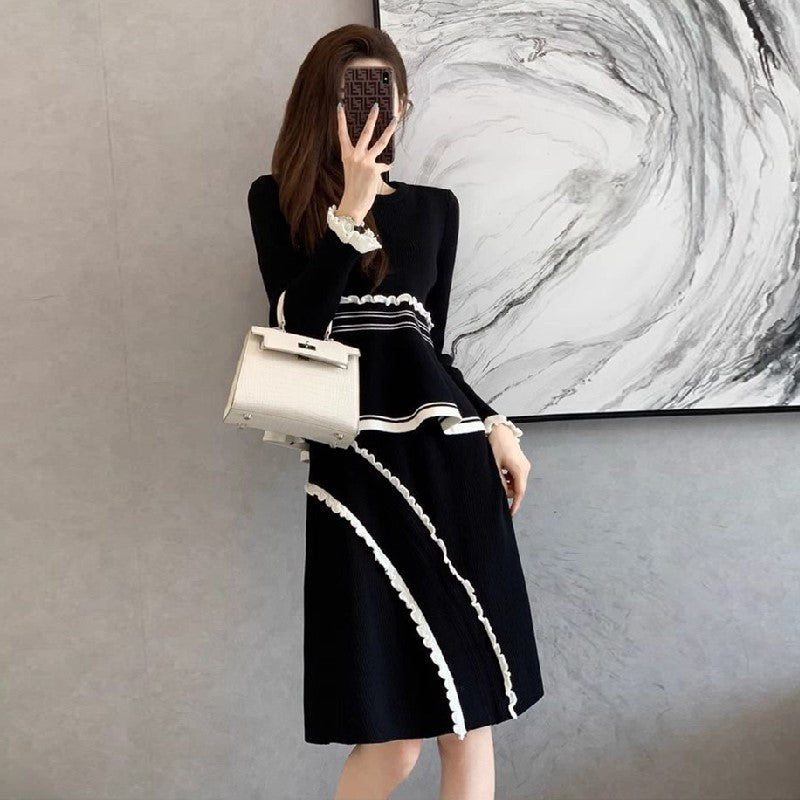 【Set】セーター+スカート ニットセット Z8175