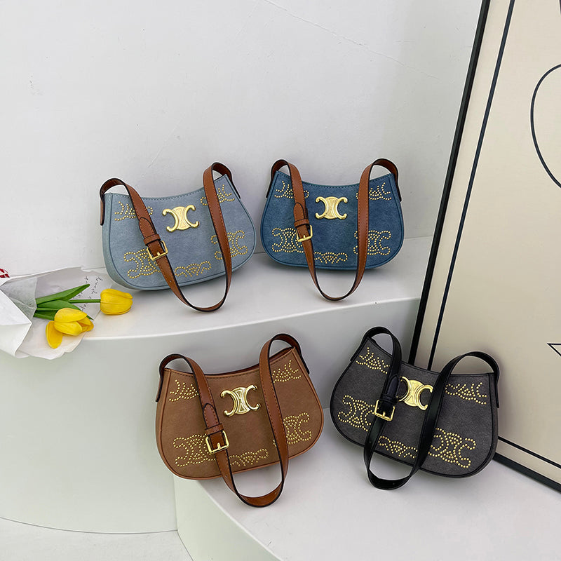 【雑貨】4色選択可ショルダーバッグ W13644