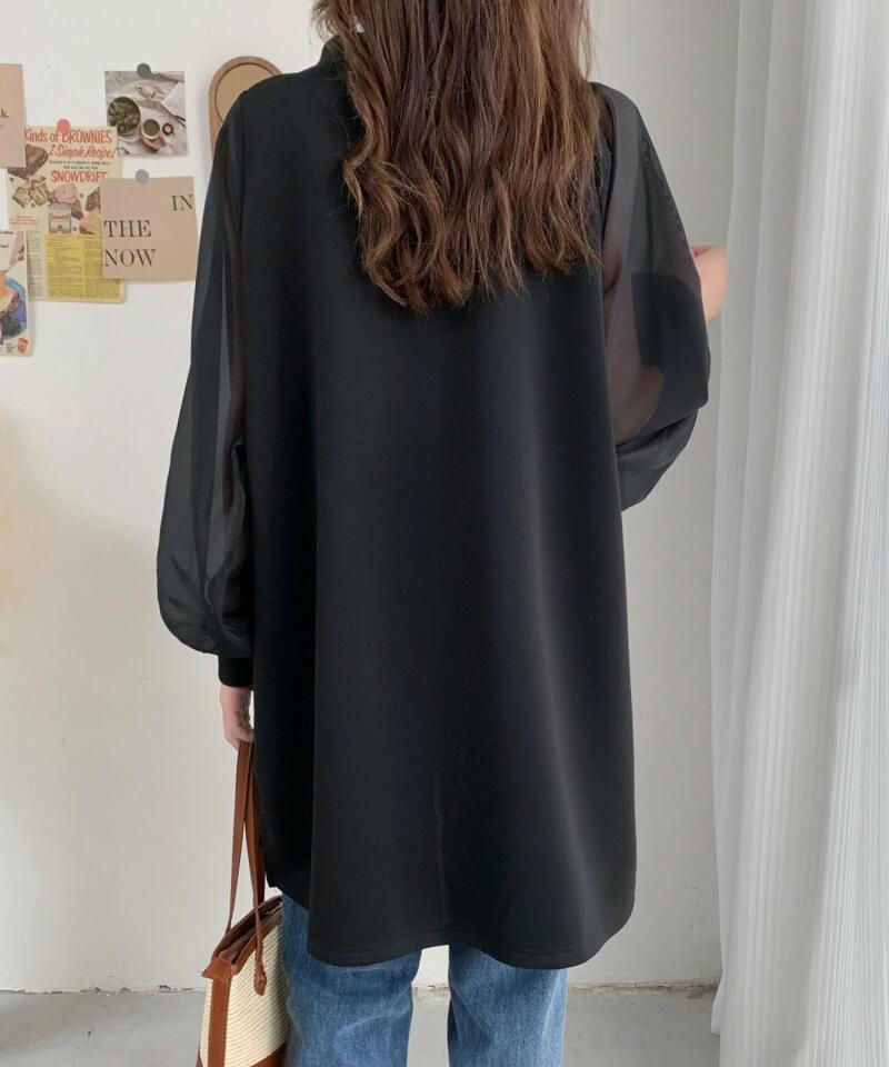 【Tops】切り替えデザインブラウス W13479