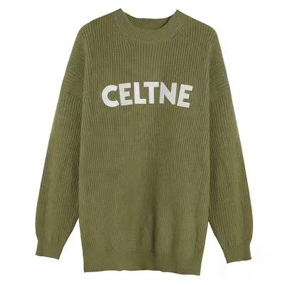 【Tops】2色展開ゆったりニット W13607