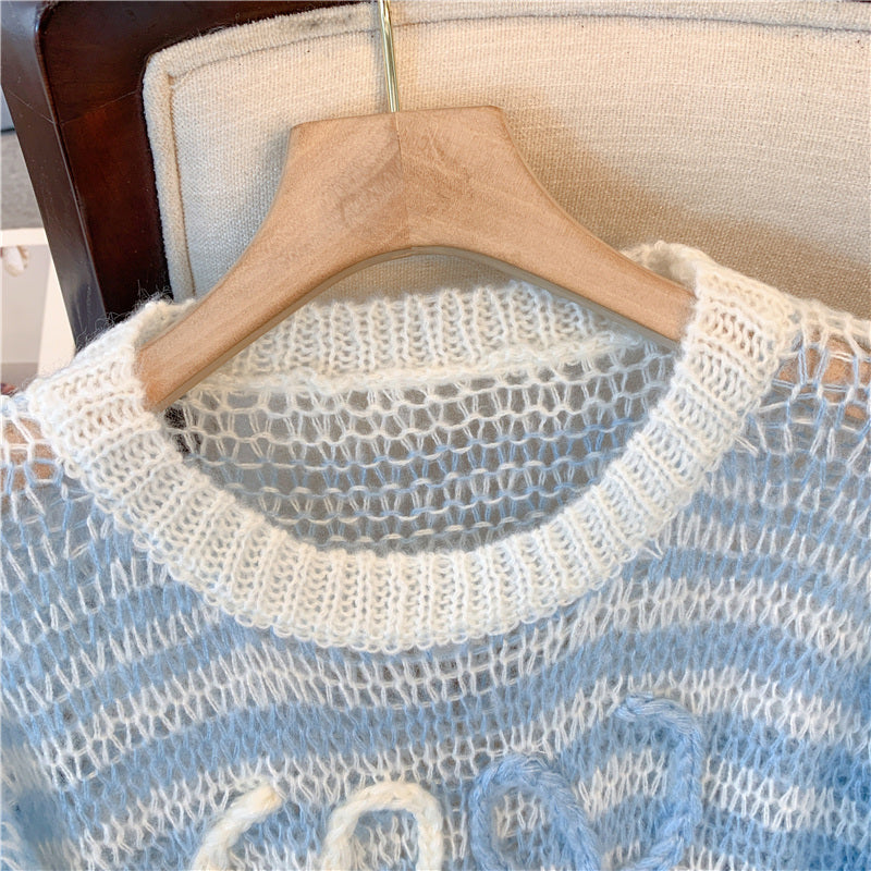 【Tops】2色展開ニット W13270