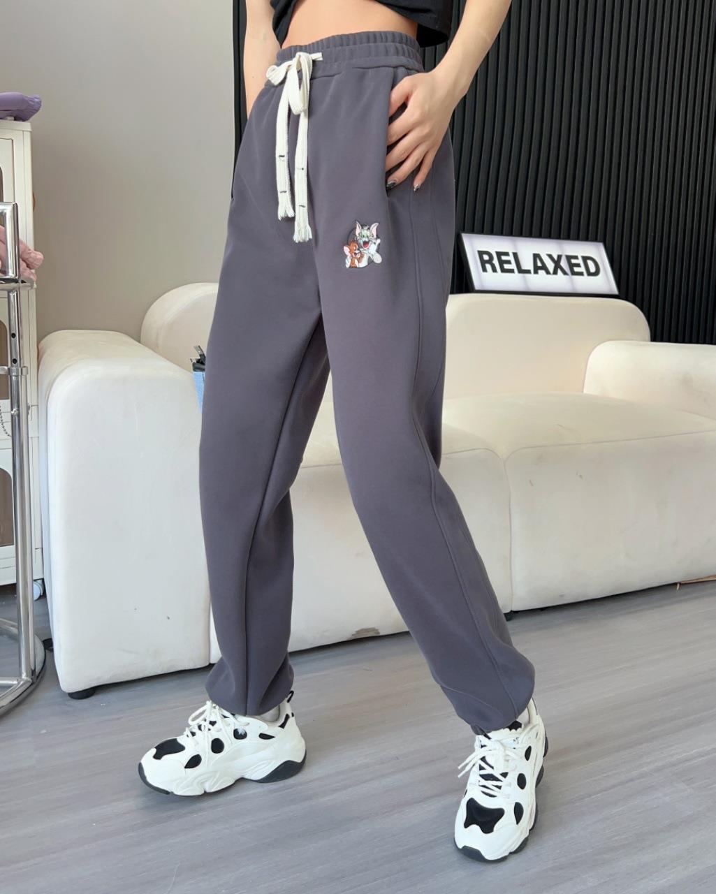 【bottoms】刺繍カジュアルパンツ W10520