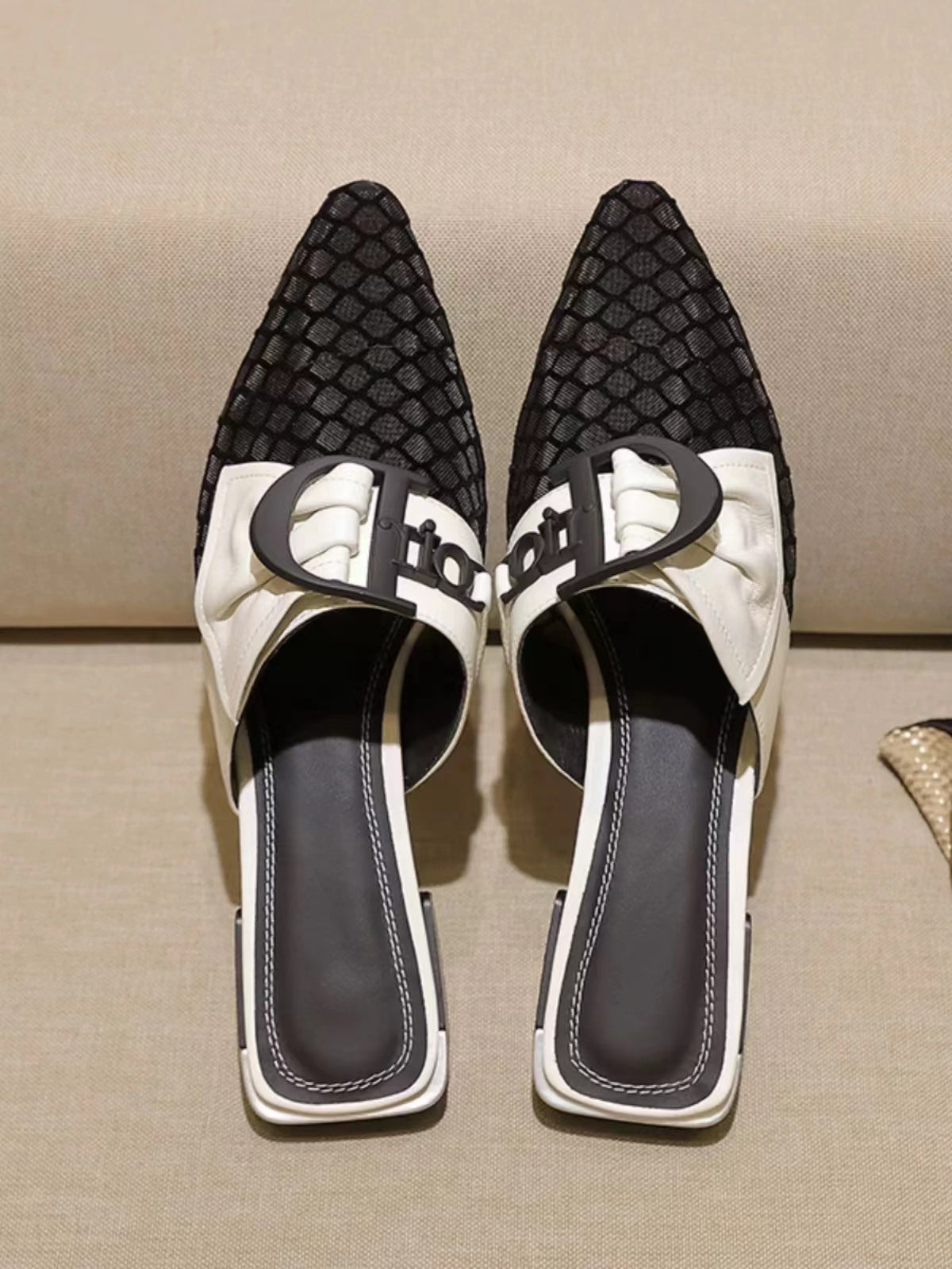 【Shoes】チュールスリッパ W13621