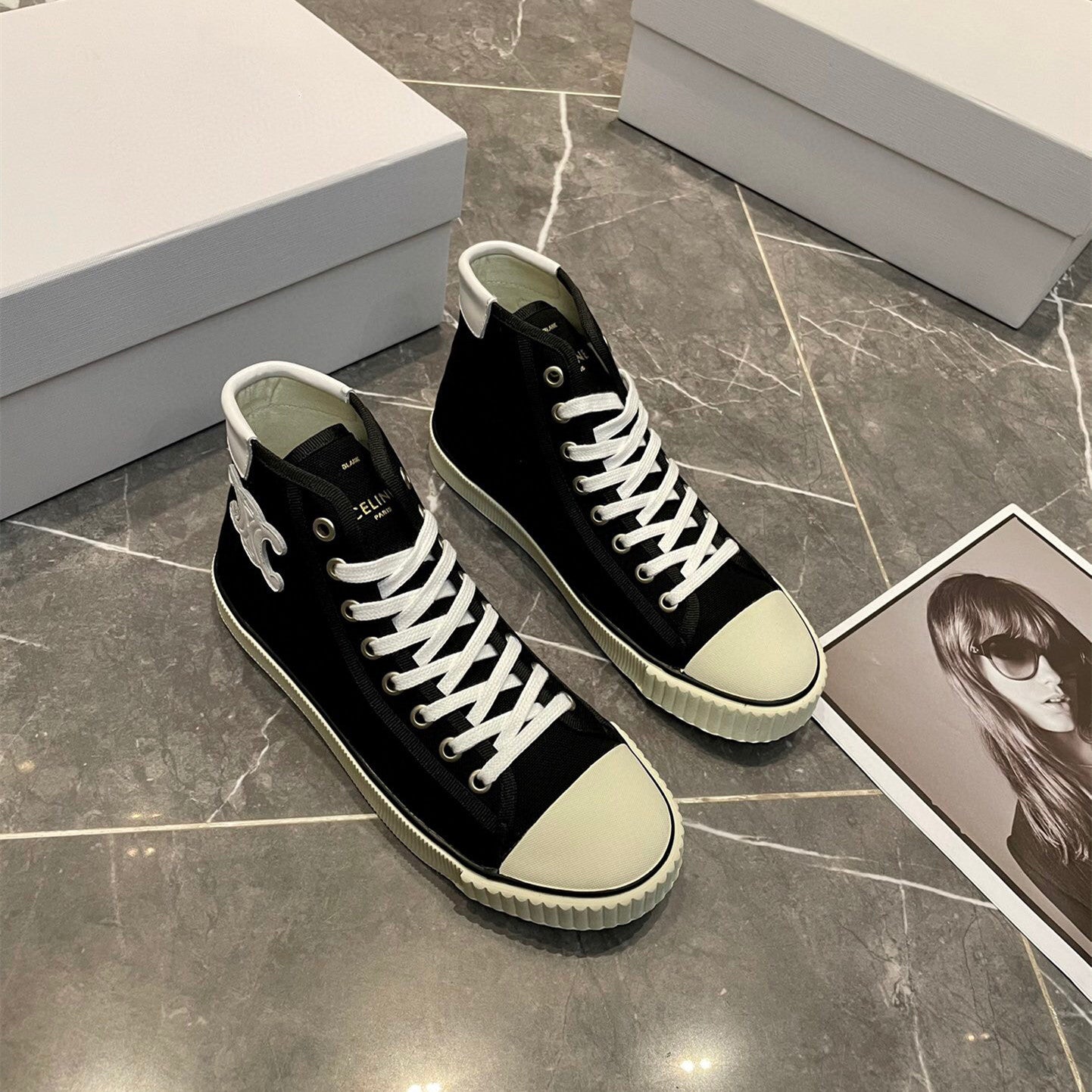 【Shoes】3色展開フラットシューズ W13360