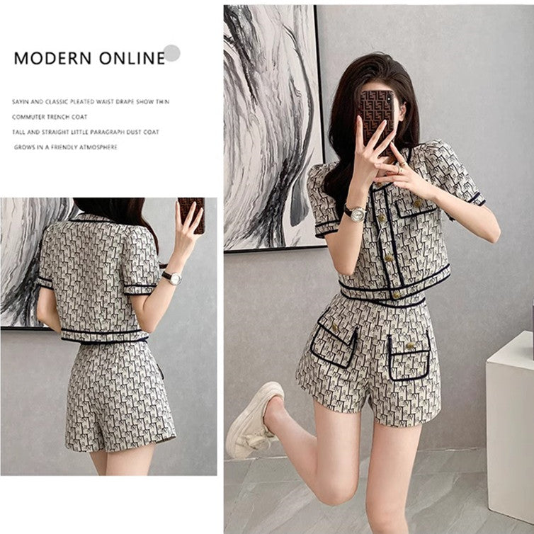 【Set】2点セット Tシャツ + パンツ W12265