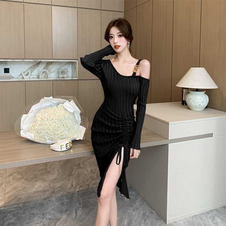 【Dress】ワンショルダーワンピース W13796