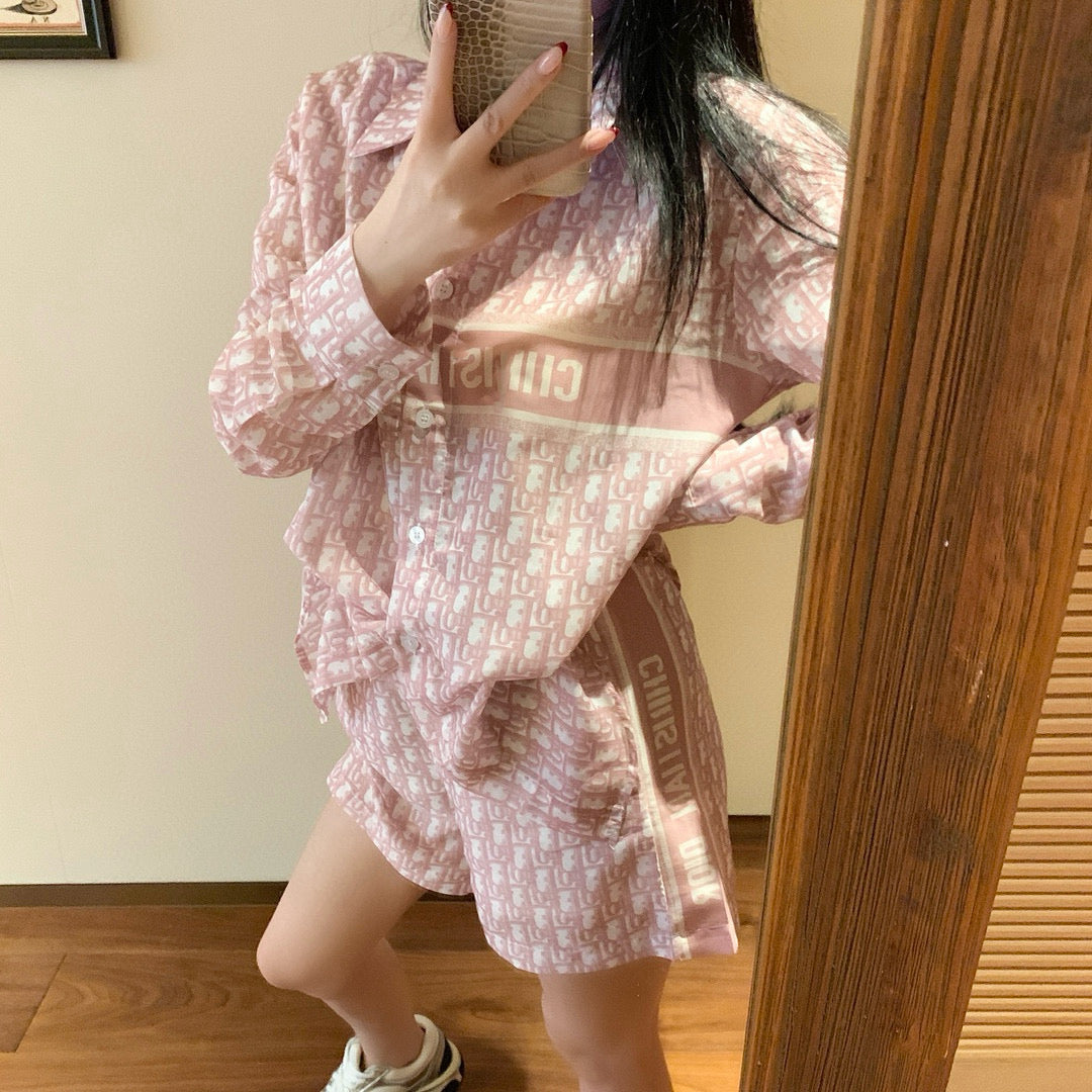 【Set】2点セット シャツ + パンツ W12251