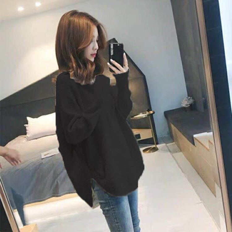 【tops】気質アップファッションVネックニットセーター4色