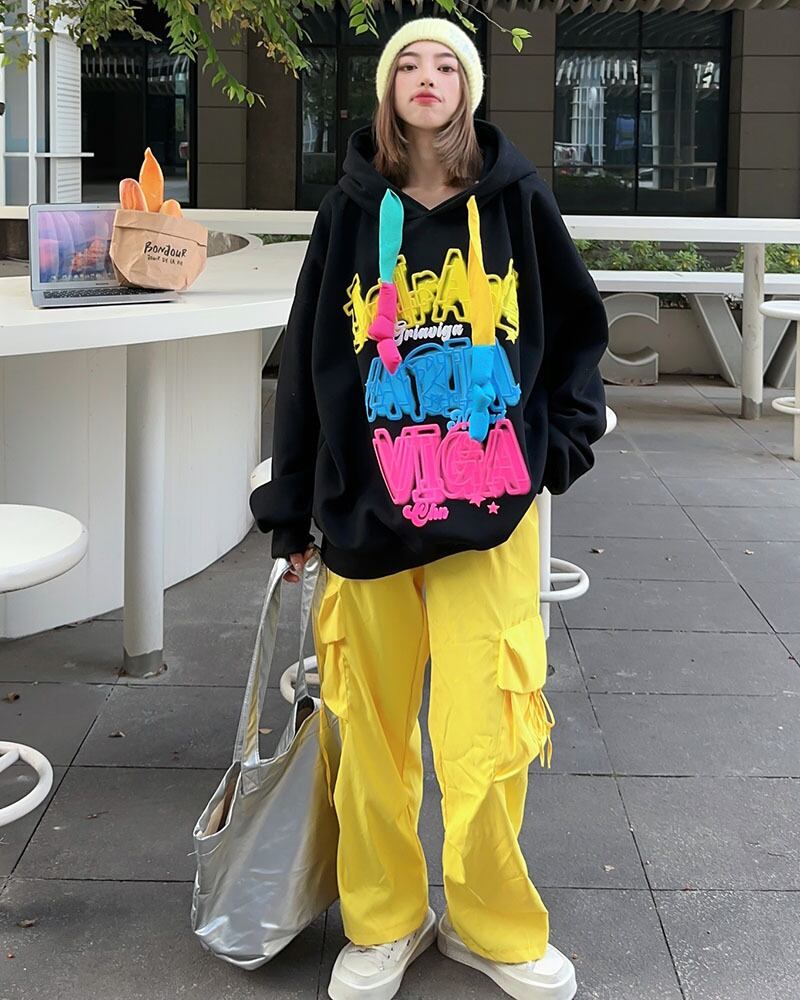 【tops】プリントフーディー M21443