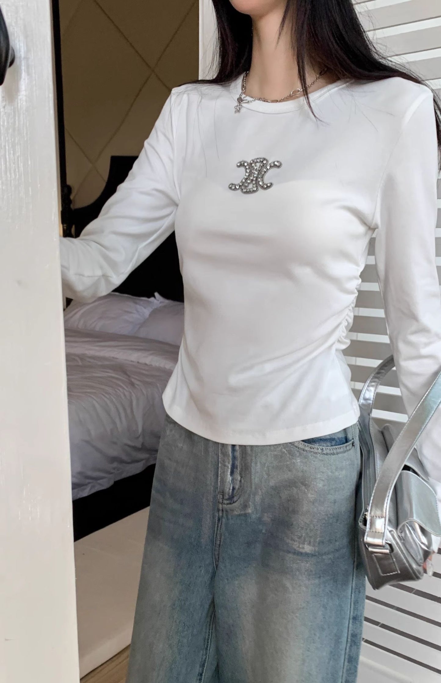 【Tops】ダイヤモンドTシャツ W13450