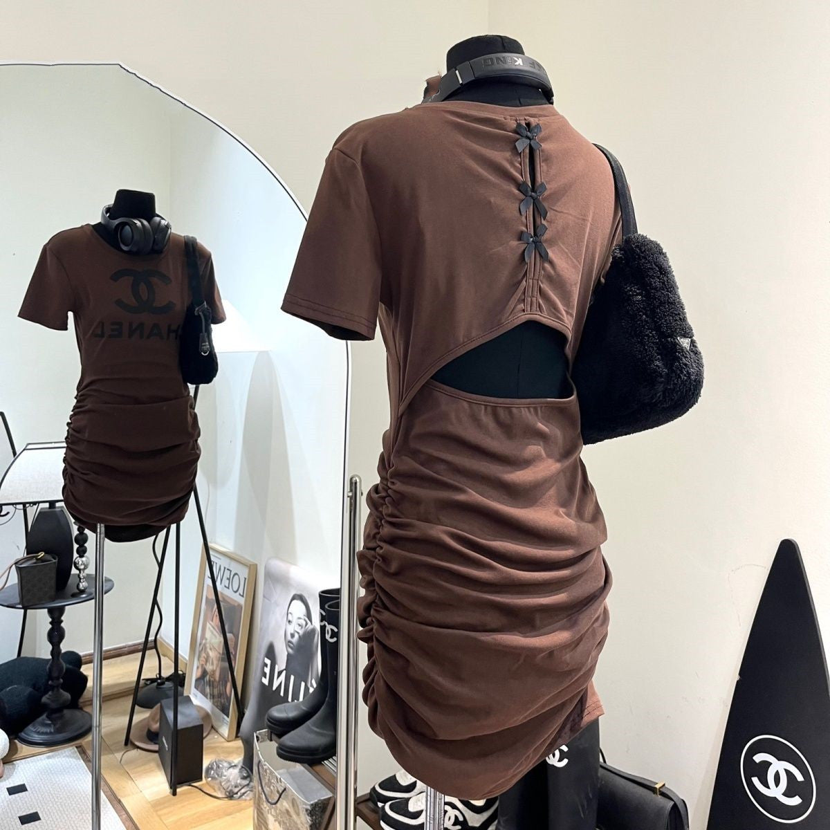 【Dress】2色展開タイトワンピース W12525