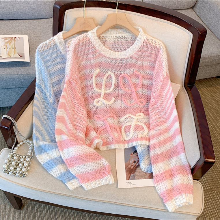 【Tops】2色展開ニット W13270