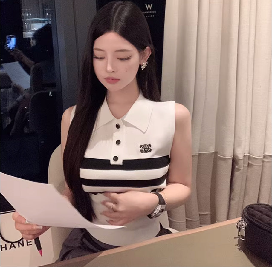 【Tops】2色展開タンクトップ W12749