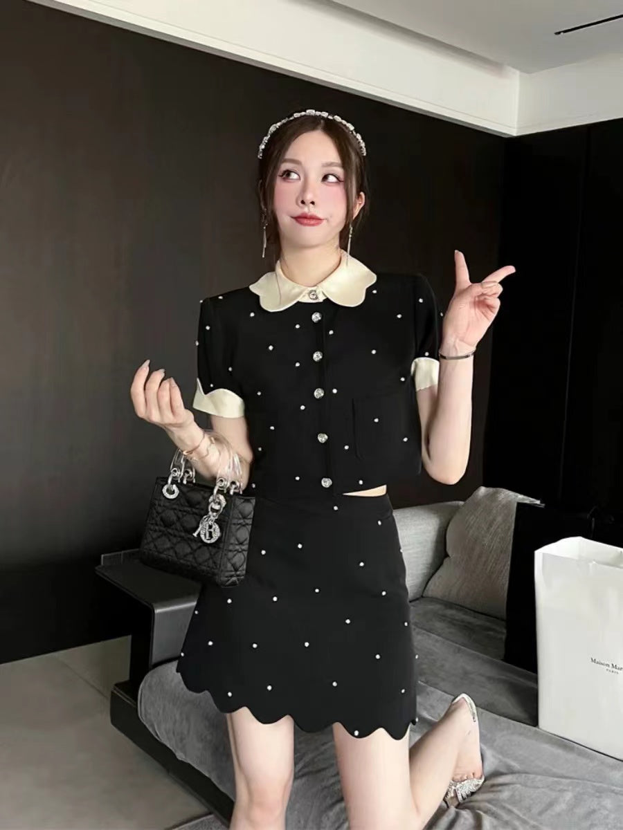 【Set】可愛い2点セット ジャケット + スカート  W11207