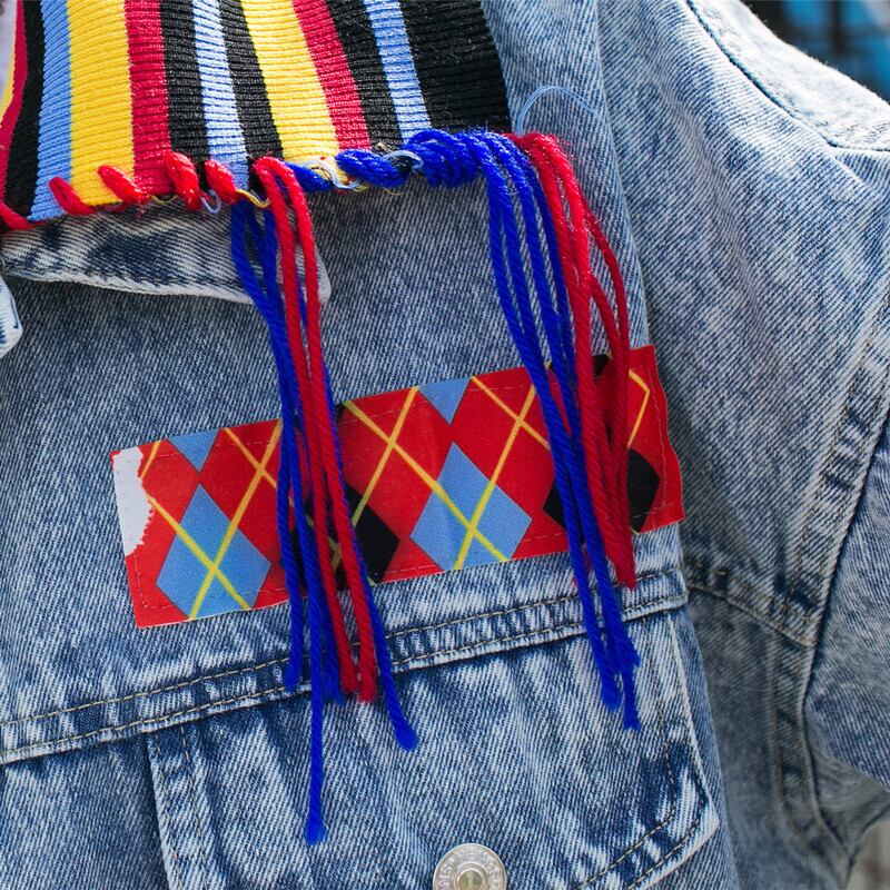 【outer】スパンコールデニムジャケットG19763