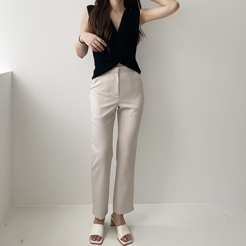 【Tops】3色展開ニットタンクトップ W13746