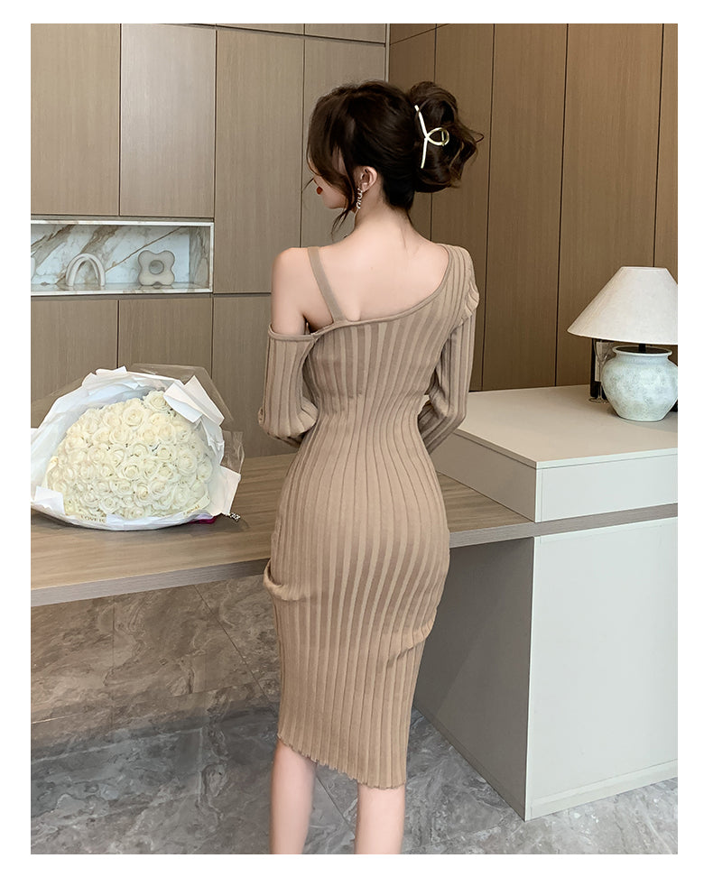 【Dress】ワンショルダーワンピース W13796