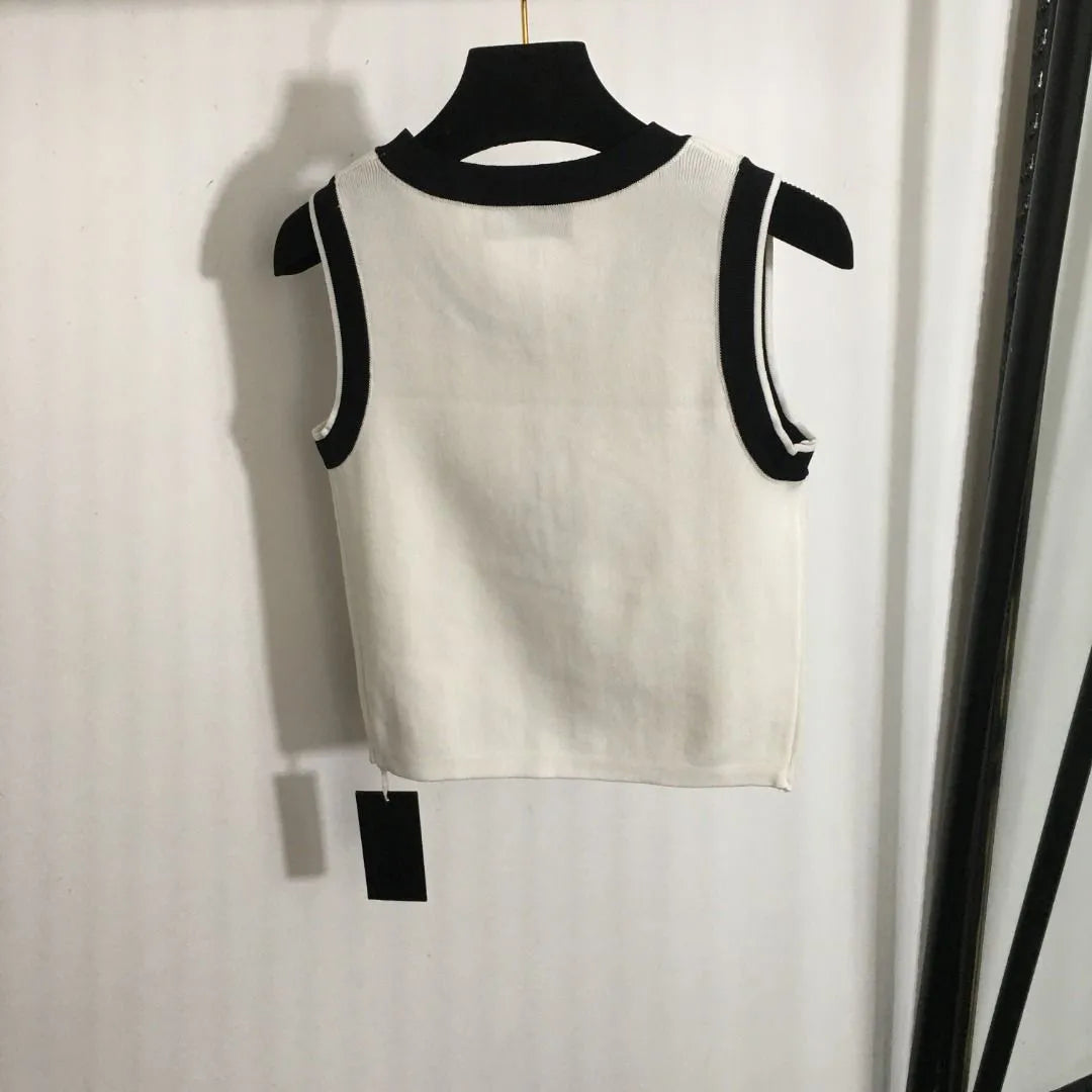 【Tops】配色タンクトップ W12151