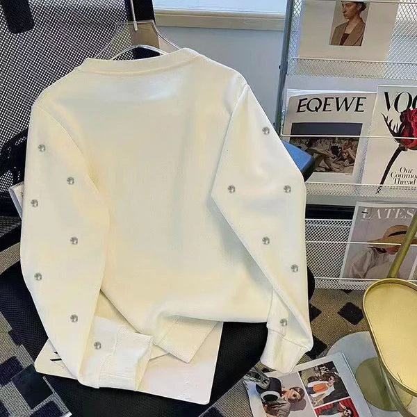 【Tops】ラウンドネック長袖プルオーバー W13015