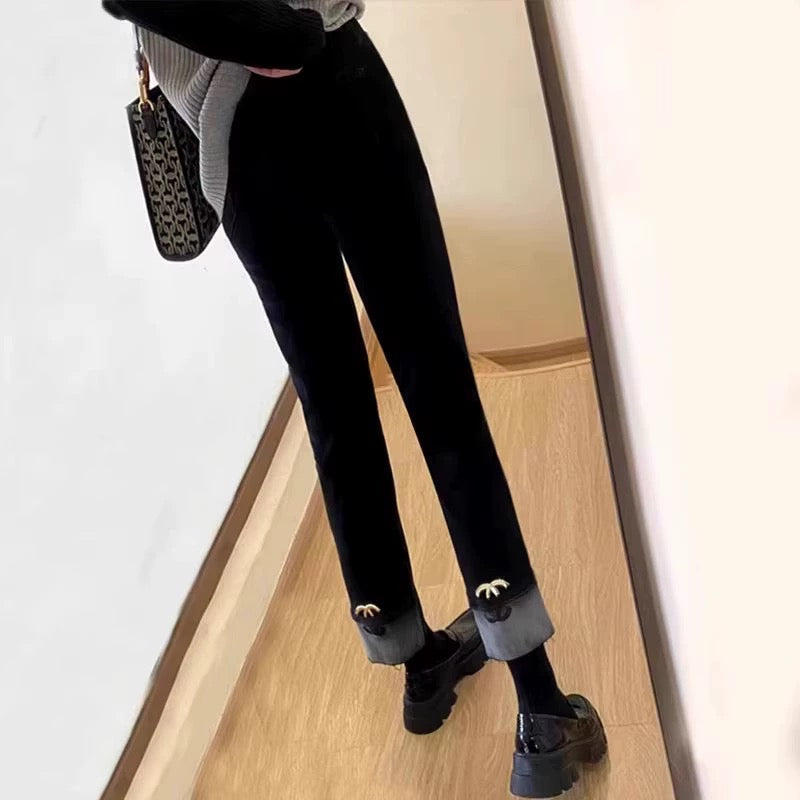 【Bottoms】2色展開デニムパンツ W10085