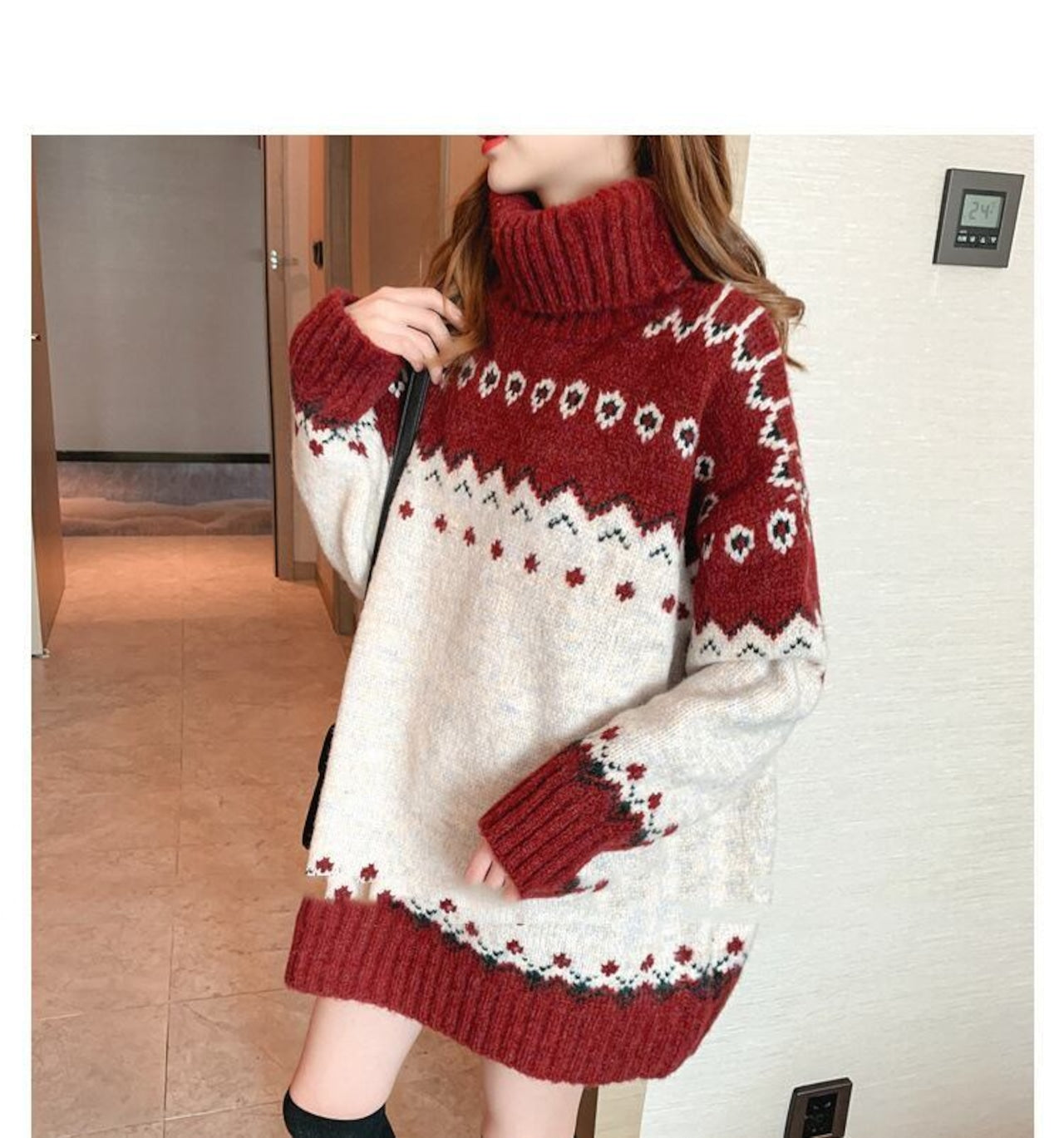 【Tops】クリスマスニットセーター W14601