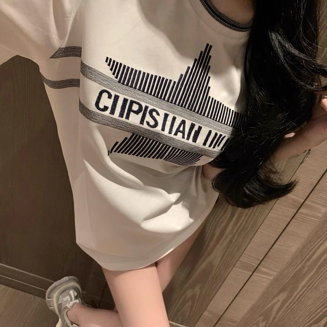 【Tops】プリントデザインTシャツ T01442