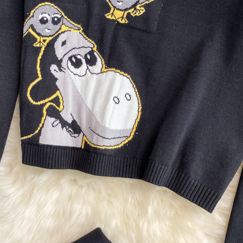 【Set】ニット + スカート2点セット W14115