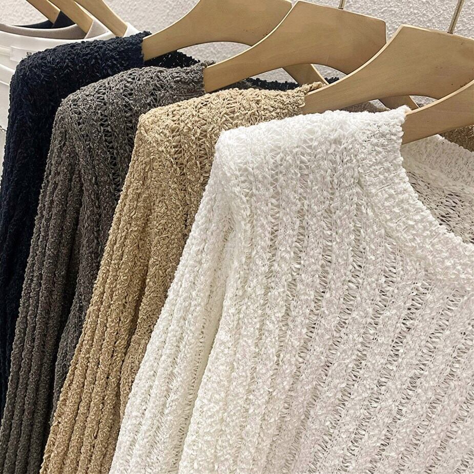 【tops】透かし編みトップス N2449