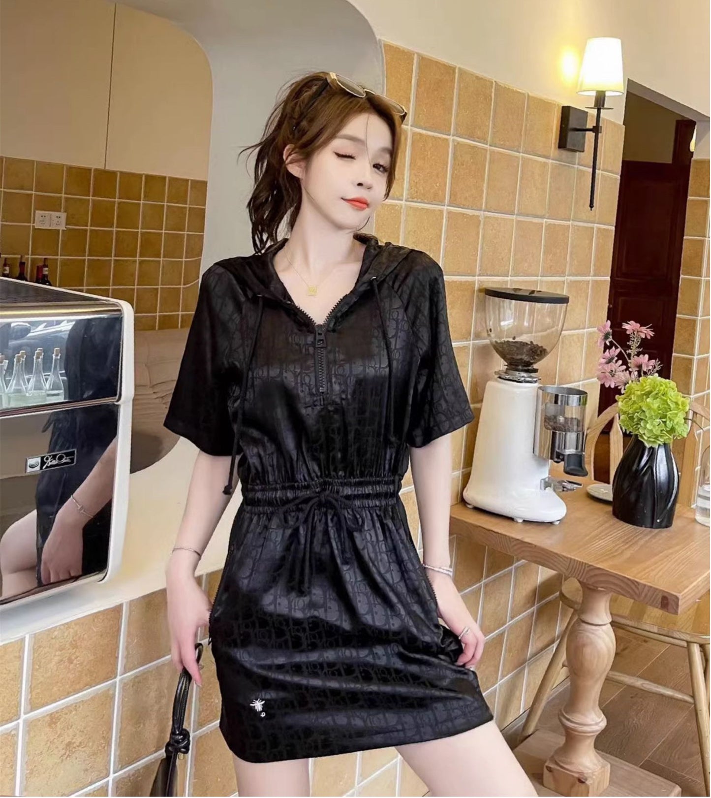 【Dress】プリントワンピース W12733
