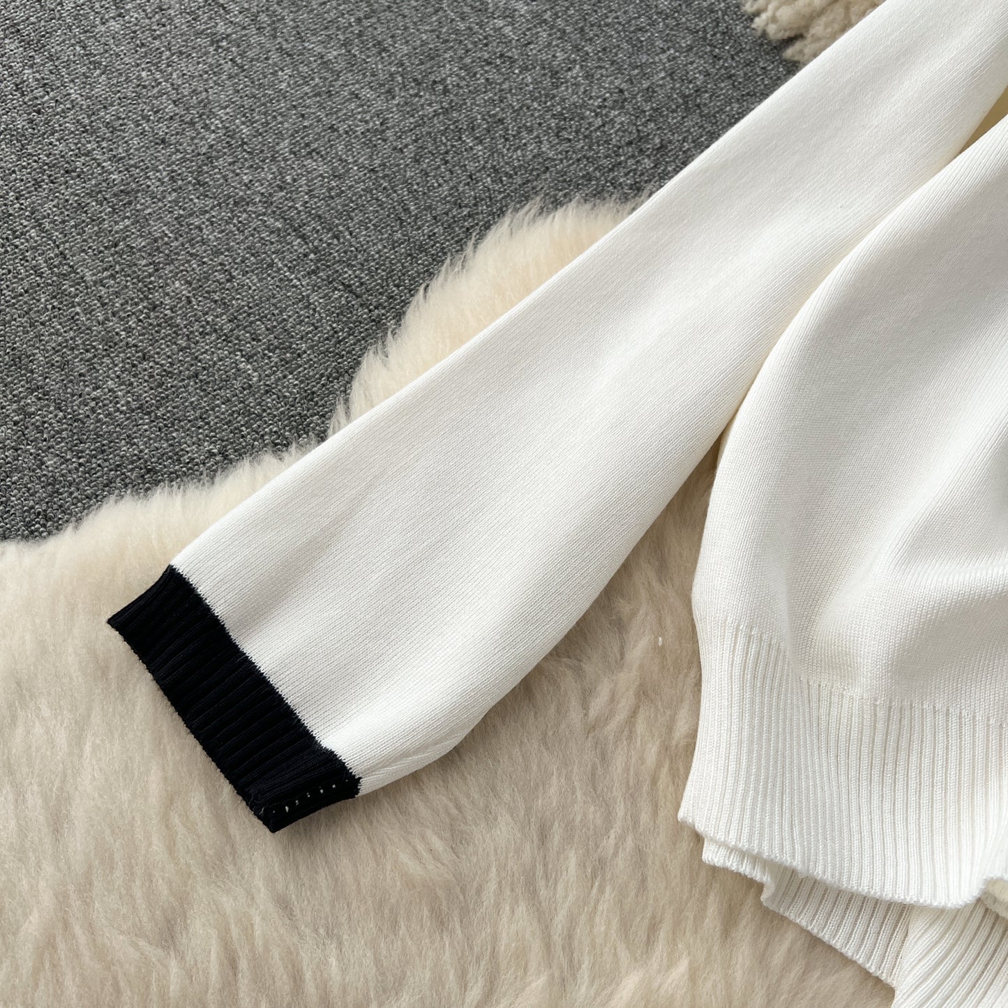 【Set】4色ニット2点セット W14097